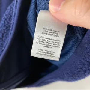 Vineyard Vines Navy Blue Fleece Winter Vest Quilted Polyester Womens X-Small thumbnail 5