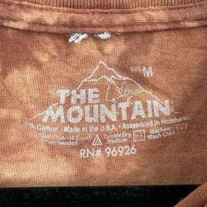 Vintage The Mountain Women's Tie-Dye Crew Neck Lion Graphic‎ shirt Brown Small thumbnail 3