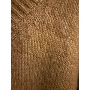 Primark Womens‎ Rust Brown V-Neck Oversized Knit Sweater Wool Blend Pullover L thumbnail 2