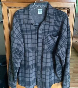 Pink Boyfriend Flannel Jacket thumbnail 1