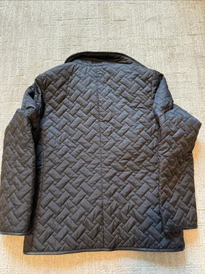 Cole Haan black quilted coat jacket size 6P thumbnail 5