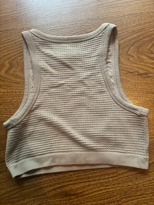 Garage Cropped Tank Top Brown thumbnail 2