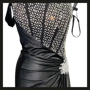 Sherri Hill 55367 BLACK Beaded Off Shoulder Evening Gown SZ 10 Prom Pageant EUC thumbnail 4