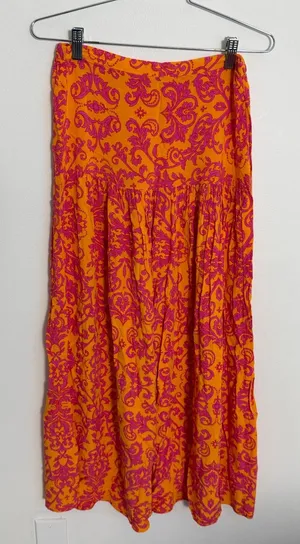 Abel the Label Anthropologie Tiered Maxi skirt size XS thumbnail 1
