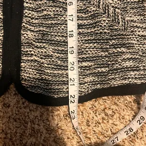 J.Crew Black White Textured Knit Open Front Blazer‎ Jacket - Women's Small thumbnail 6