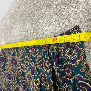 Melrose Studio Maxi Skirt Vintage Side Button Closure Size 12 Paisley Geometric thumbnail 4