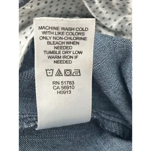 Maurices I Am Smart Crop Pants Women 0‎ Blue Indigo Cotton Blend Preppy Stretch thumbnail 5
