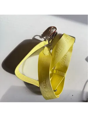 Steve Madden Neon Yellow Logo Guitar Crossbody Replacement Strap – Adjustable Si thumbnail 2