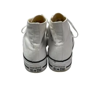 Converse Chuck Taylor All Star Hi Platform Womens White Black Lace Up Sneakers 8 thumbnail 3
