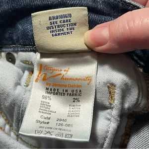 Citizens of‎ Humanity Lily 126 Womens 30 Blue Denim Slim Bootcut Jean Y2K *FLAW thumbnail 3