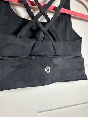 Lululemon Size 2  energy bra - Black Camo thumbnail 6