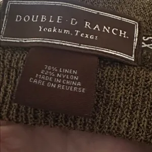 DOUBLE‎ D RANCH- Southwest Stripped Knit Maxi Skirt Linen/ Nylon Blend Size XS thumbnail 2
