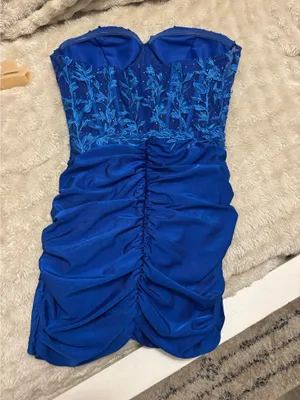 Blue Homecoming Hellymoon Corset Dress Size 2 thumbnail 3