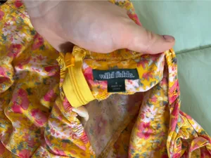 Wild Fable Sundress Floral Yellow Summer thumbnail 4