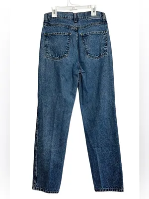 Revice Denim High Rise Straight Leg Mom Jeans Button Fly American Flag Size 27 thumbnail 3