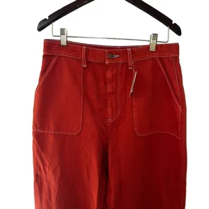 Roller Rabbit Elle Terra Cotta Cropped Wide Leg Pants Size 10 NWT thumbnail 4