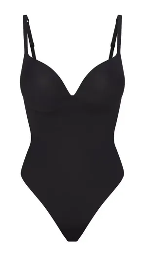 NWT Skims Body Super Push-up Thong Bodysuit Small Onyx Authentic thumbnail 1