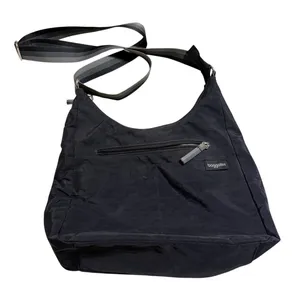 Baggallini Swift Hobo Crossbody Bag Nylon Adjustable Strap Black Zipper thumbnail 1