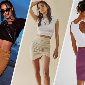 Free People Angie Wrap Skirt In Brun thumbnail 3