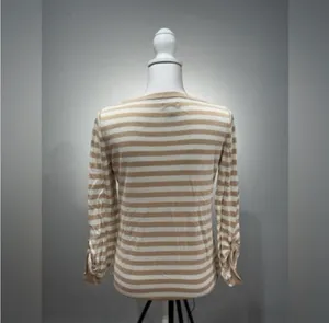 CLEAROUT! Tan Old Navy Basic Striped Sweater Size S EUC thumbnail 2