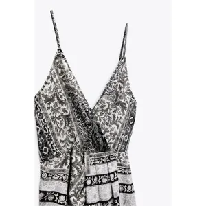 Zara Asymmetrical Dress in Black and White thumbnail 5