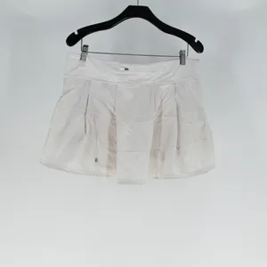 Lululemon Women's Pace Rival Mini Skirt 4-way Stretch 15" White 14 thumbnail 4