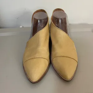 Free People Royale D'Orsay Flats Cut Out Leather 39 8.5 Boho Western Festival thumbnail 2