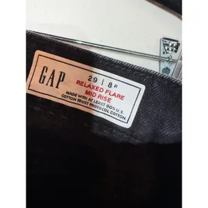 Gap Relaxed Flare Jeans Womens 29/8 Regular Black MidRise Denim 90s Grunge Indie thumbnail 3