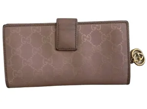 Gucci Dusty Rose Light Pink GG Bifold Wallet AUTHENTIC thumbnail 1