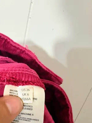 Pilcro and the Letterpress Anthropologie High Rise Skinny Corduroy Pants Magenta Size 26 thumbnail 9