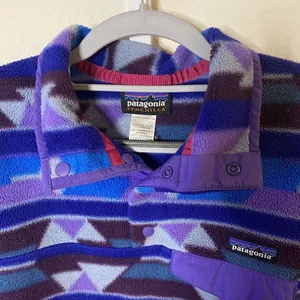 Patagonia Synchilla Multicolor Geometric‎ Aztec Fleece Pullover Jacket Sz XS thumbnail 6
