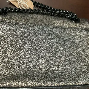 Coach Mini Chain Crossbody In Metallic Leather‎ Brass thumbnail 3