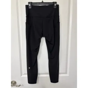Lululemon Wunder Train High-Rise Tight with Pockets 25" Black Size 10 thumbnail 7