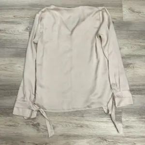 Banana Republic Beige Long Tie Sleeve V-Neck Blouse Size XS thumbnail 7