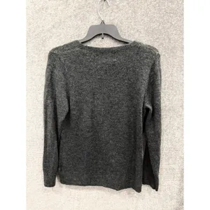 Old Navy Women Maternity Sweater L Gray Faux Wrap V-Neck Long Sleeve Knit thumbnail 6