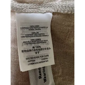 J.Crew Baird McNutt Linen Tunic Style Long‎ Sleeve Shirt Beige Women’s Size 4 thumbnail 8