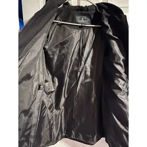 London Fog Women’s Wool‎ Full Zip Hooded Black Jacket Size Medium thumbnail 2