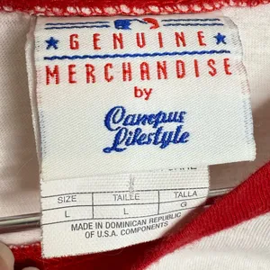 Genuine Merchandise Campus Lifestyle Philadelphia Phillies Raglan Baseball Shirt Size Large Juniors thumbnail 4