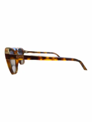 WMP Emerson Tortoiseshell Square Aviator Sunglasses Brown thumbnail 3