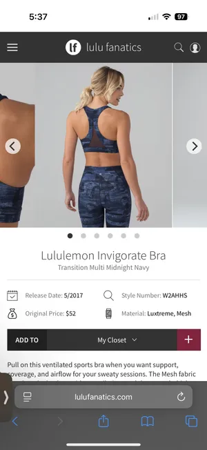Lululemon Invigorate Bra 8 thumbnail 3