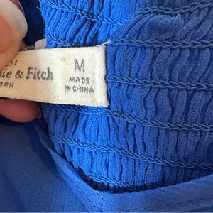 Abercrombie &‎ Fitch Blue Spaghetti Strap Dress Size Medium thumbnail 5