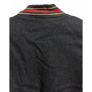 Vintage 80's Trophy Varsity Jacket‎ Black/Red Women's Size Medium Black thumbnail 4