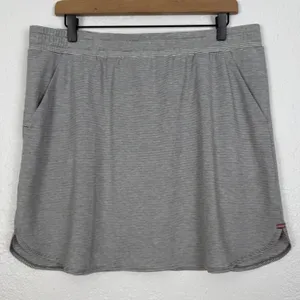 Toad & Co Women's Swifty Trail Skirt Grey Stripe Size XL thumbnail 1