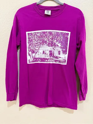 Comfort Colors Southern Roots Long Sleeve Graphic Tee Magenta Size Small thumbnail 1