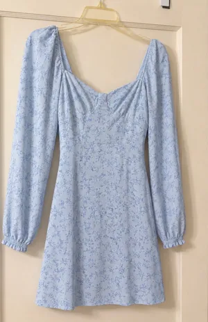 Altar'd State Dress Floral Blue thumbnail 1