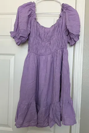 Amazon Purple Mini Dress thumbnail 1