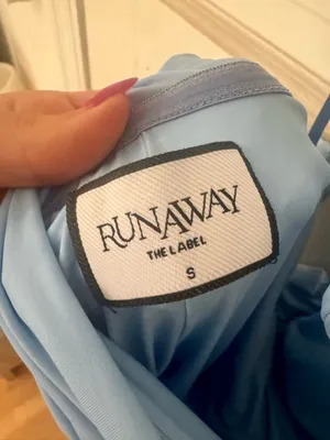 Runaway The Label Imelda High Neck Maxi Dress - Sky Blue thumbnail 5