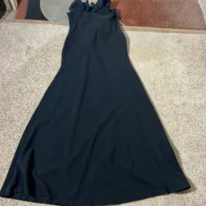 Lauren Ralph Lauren Ruffle Eyelet Knit Dress Womens XS Black Sleeveless A-Line thumbnail 7