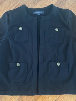 Tommy Hilfiger Black Military Jacket with Gold-Tone Buttons thumbnail 10