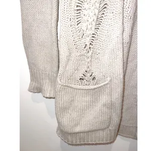 Theory‎ Wool Cardigan Sweater Coat Light Gray Size Small EUC thumbnail 3